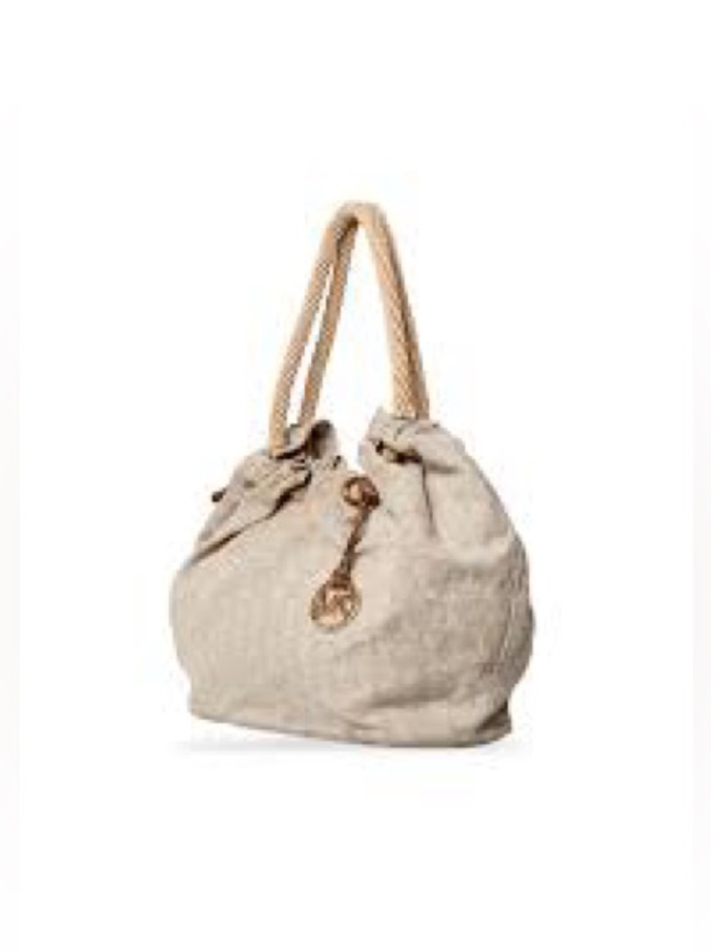 MICHAEL KORS Grommet Canvas Gold Hardware bag